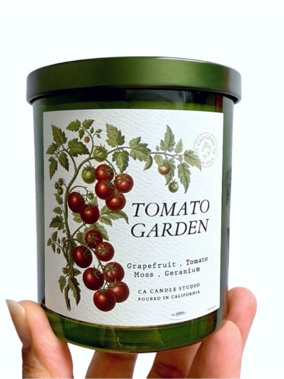 Leoben Company Tomato Garden Luxury Scented Candle - Green
